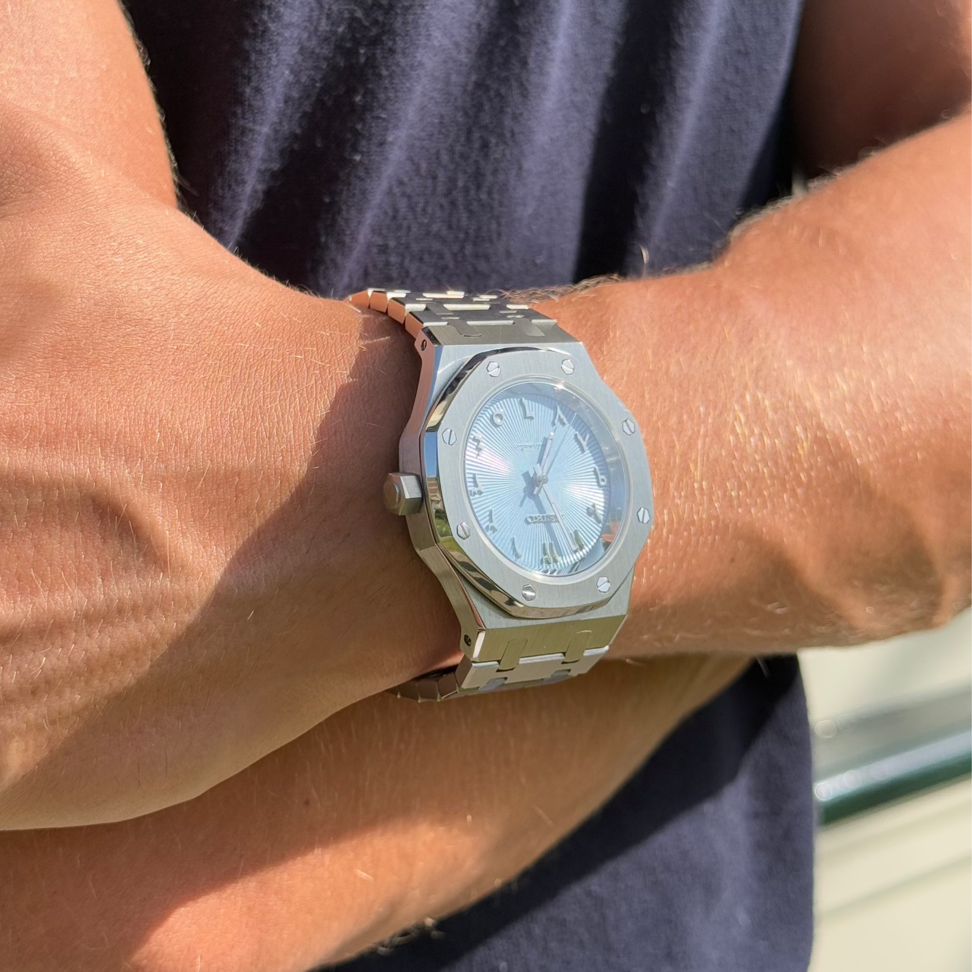 ROYAL SEIKOAK ICE BLUE ARABIC