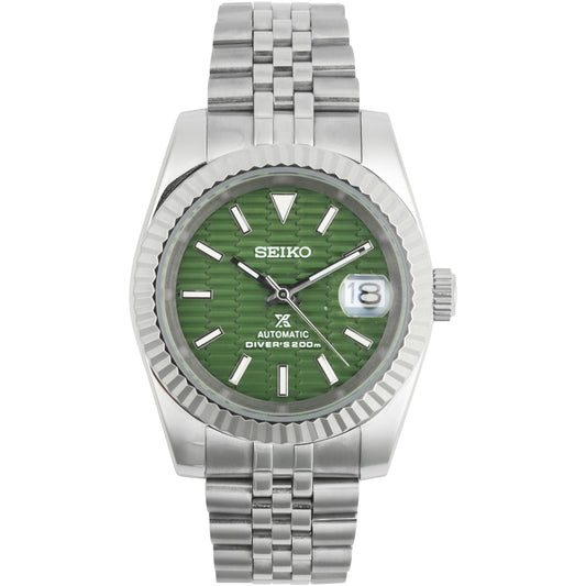 Mod Datejust Green Motif